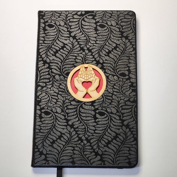 Heart in Hand lined Journal