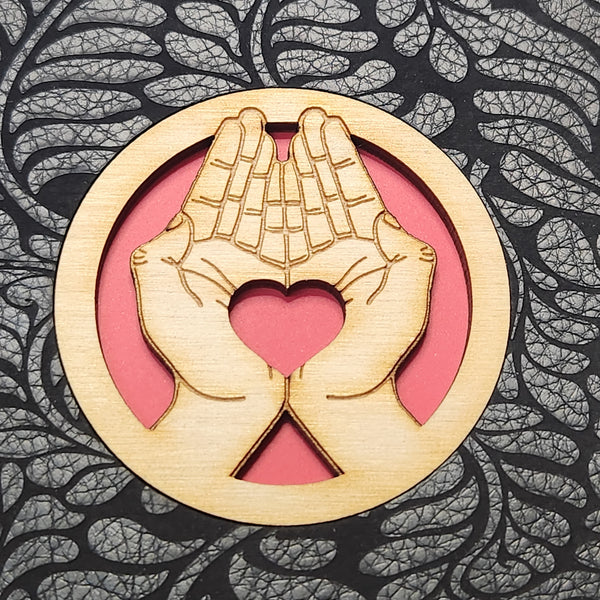 Heart in Hand lined Journal