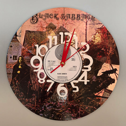 Black Sabbath - Black Sabbath - Vinyl Record Clock