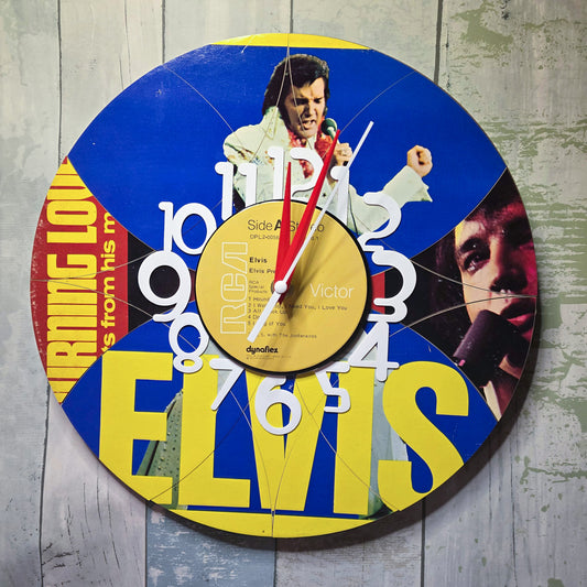 Elvis - Vinyl Record Clock
