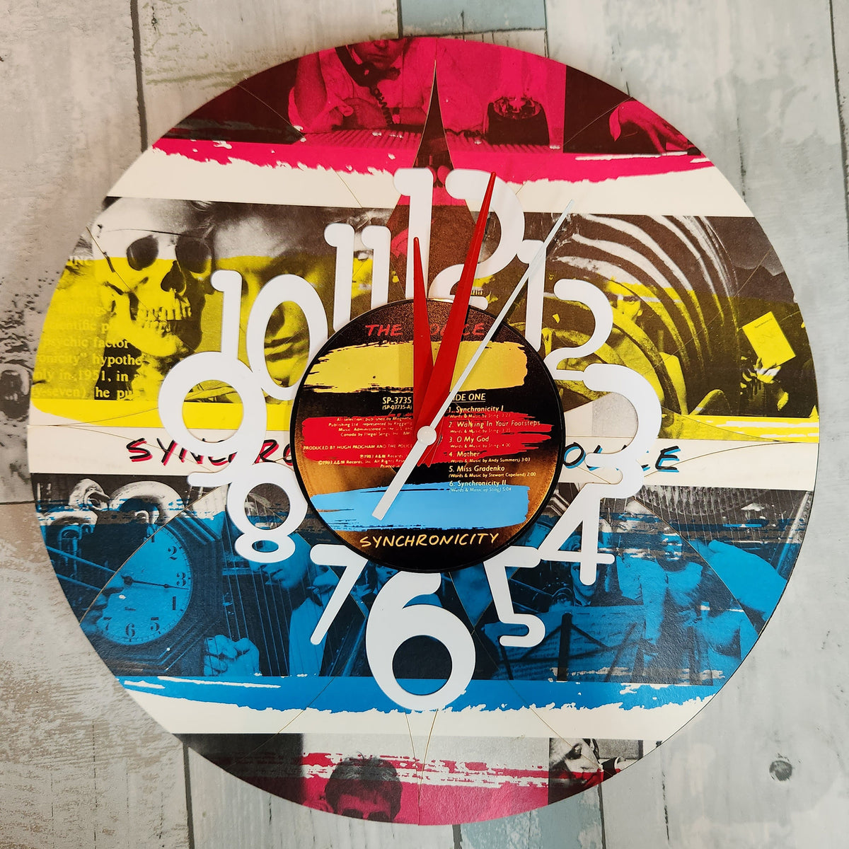 POLICE - Synchronicity - Vinyl Record Clock