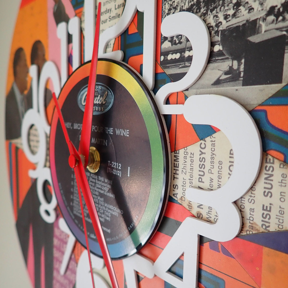 Prince - Purple Rain - Vinyl Record Clock